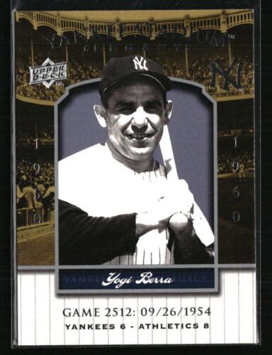 2008 Upper Deck Yankee Stadium Legacy Stadium Box Set 27 Yogi Berra