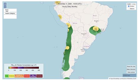 Colección De Mapas De Contaminación Atmosférica — Consultoría Y Soporte