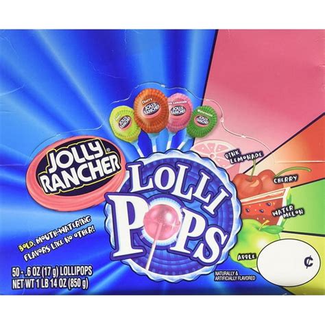 Jolly Rancher Lollipops, Original Flavors (50-Count box) 1 Pound 14 ...