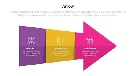 Diagrama De Plantilla De Infograf A De Etapa De Flecha O Flechas Con