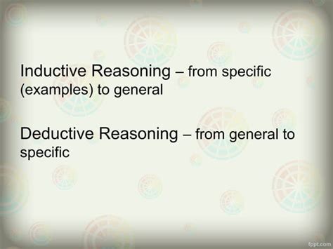 Deductive Reasoning Ppt