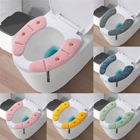 Jrocdr Household Toilet Stick On Toilet Seat Mat Universal Toilet Mat