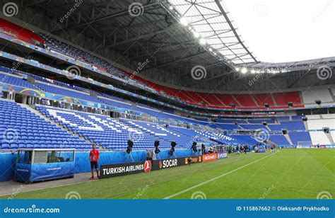 The Parc Olympique Stadium In Lyon, France Editorial Photo ...