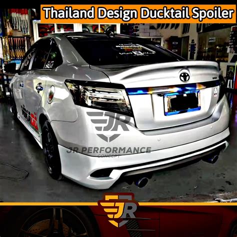 JR Custom Made Vios NCP150 Evox 86 Rear Ducktail Spoiler Toyota Vios