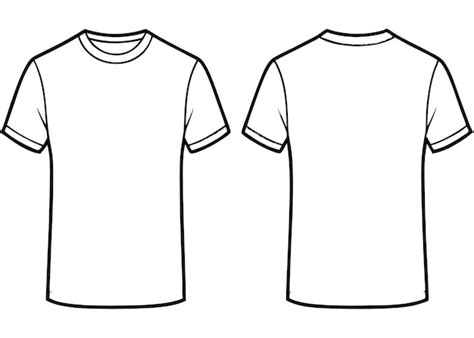 Blank T Shirt template front and back view | Premium AI-generated image