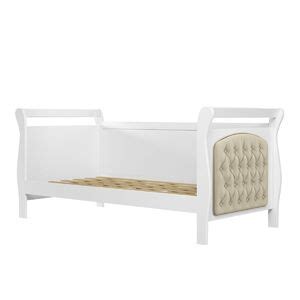 Cama Allegra Capitonê Tigus Baby Branco bege Leroy Merlin