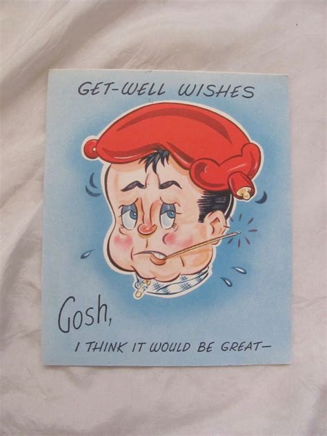 Vintage Greeting Card Sorry Youre Sick Get Well Wishes Pop Up Etsy