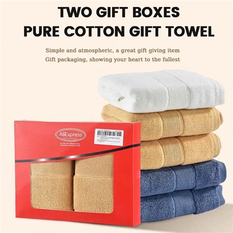 Two Sets Of Thickened Pure Cotton Household Towels That Absorb Water And Do Not Shed Hair