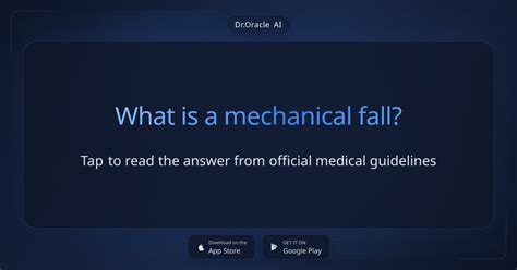 What is a mechanical fall?