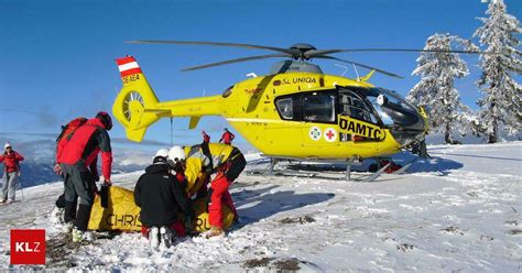 Hubschraubereins Tze Drei Schwerverletzt Bei Skiunf Llen Am Klippitzt Rl