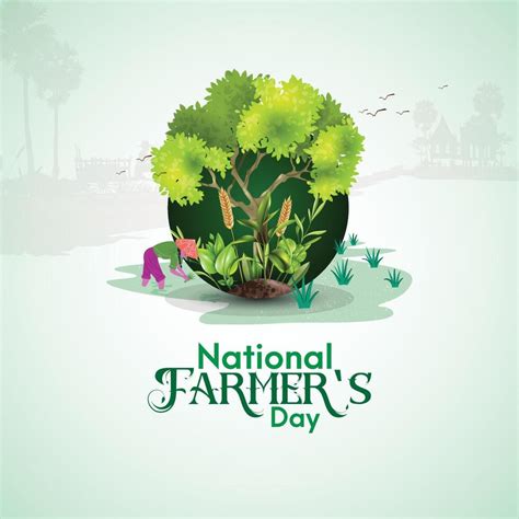 National Farmers Day Banner December Farmer For Kisan Diwas