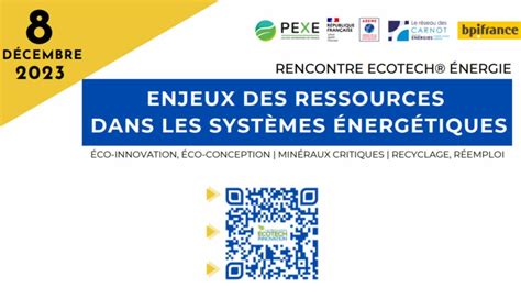 Rencontre Ecotech Énergie 2023 Innovez pour un Avenir Énergétique