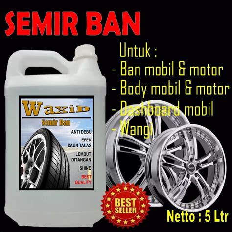 Jual Waxid Semir Ban Liter Wax Id Pengkilap Ban Penghitam Ban