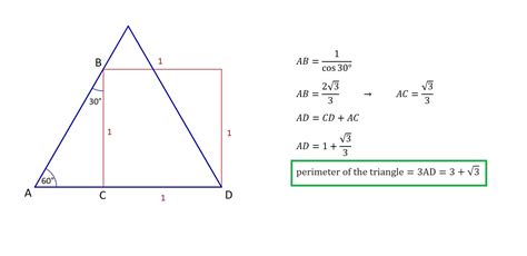 geometry - Perimeter of an equilateral triangle drawn with respect to a ...