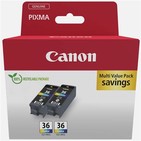 Canon CLI-36 C/M/Y Colour Ink Cartridge (Twin Pack) — Canon Ireland Store