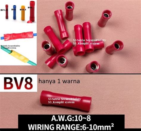 Jual BV8 Skun Sambung Kabel BV 8 VINYL Insulated Verbending SOK 6mm