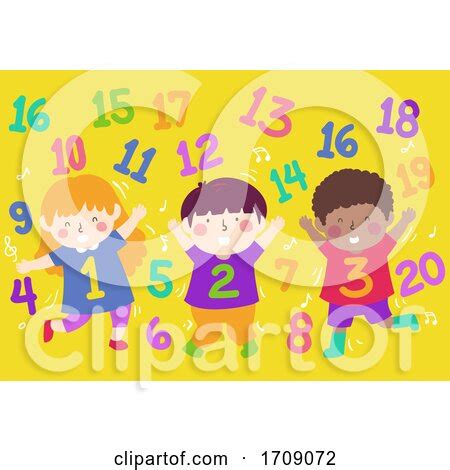 Kids Numbers Dance Numbers Illustration Posters, Art Prints by ...