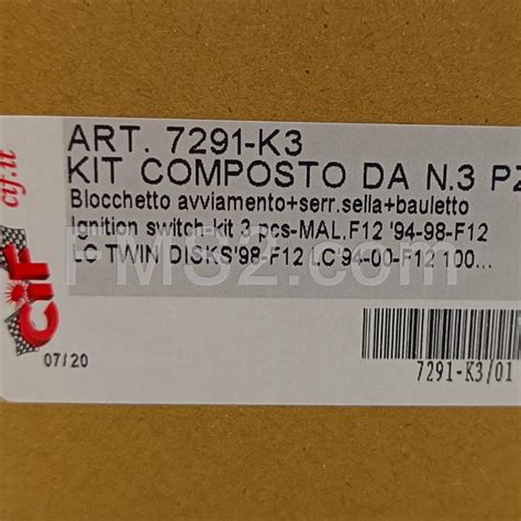 K3 Kit Serrature Malaguti F12 50cc Tutte Le Versioni E F12 100cc Tutte