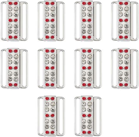 Sets Alloy Bra Buckle Rhinestone Bra Clasp Bikini Clips Platinum Swimsuit Clip Hook Lingerie