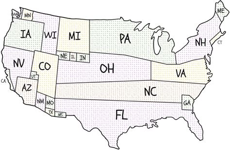 Us Maps Of Where Presidential Candidates Campaign Vivid Maps