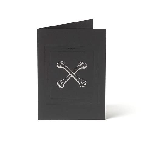 Tgf Crossbones Greeting Card The Great Frog London Usa