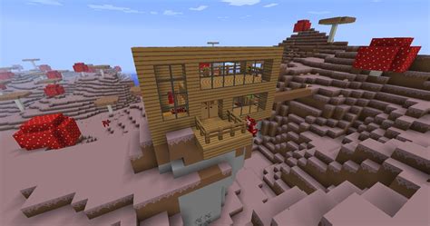 mushroom biome house Minecraft Project