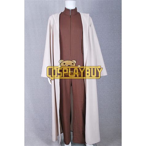 Star Wars Yoda Cosplay Costume Brown Cape Jumpsuit