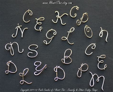 Sterling Silver Initial Pendant Necklaces by I Heart This - Etsy