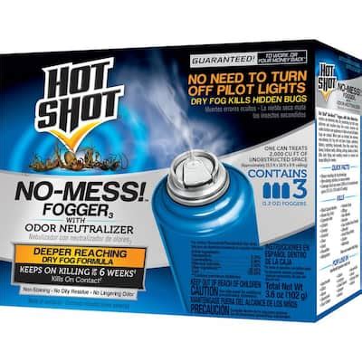 Hot Shot Bed Bug And Flea Killer Aerosol Fogger Count HG