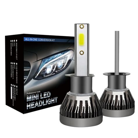 Led Headlight Bulbs H Car Headlight Bulbs Cob Waterproof K W