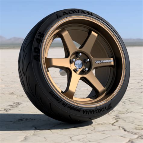 STL file RAYS te37 ULTRA 18 inch rims with yokohama ADVAN tires for scale models 🌆 ・3D printing ...