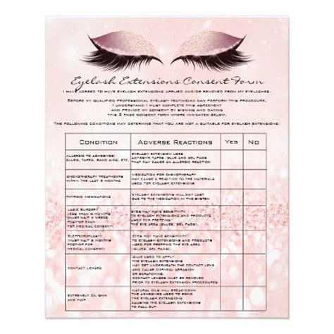 Waxing Liability Waiver Release Form Spark Rose Flyer Zazzle