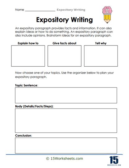 Expository Writing Worksheets