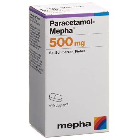 Paracetamol Mepha Filmtabl Mg Ds Stk Online Bestellen