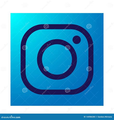 New Instagram Camera Logo Icon In Blue Vector With Modern Gradient