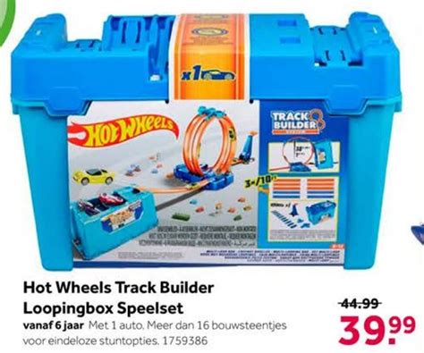 Hot Wheels Track Builder Loopingbox Speelset Aanbieding Bij Intertoys