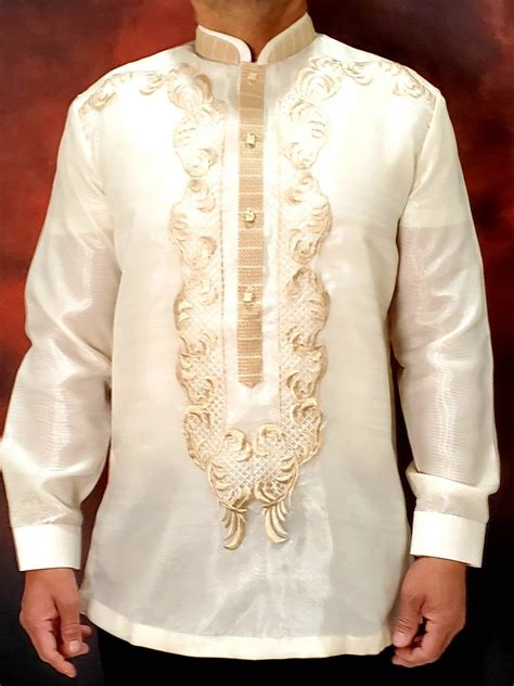 Barong Tagalog Arman3 With Inner Lining Placket Filipino National