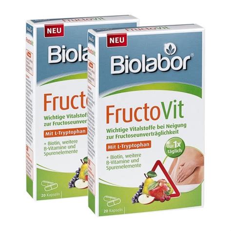 2 X Biolabor Fructovit Vitalstoffe Fructoseunverträglichkeit