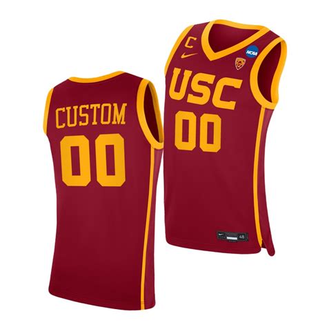 Usc Trojans Custom Cardinal 2021 March Madness Sweet 16 Pac 12 Jersey