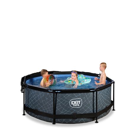 Exit Toys Pool Stone Pools Cm L Grau Hagebau De