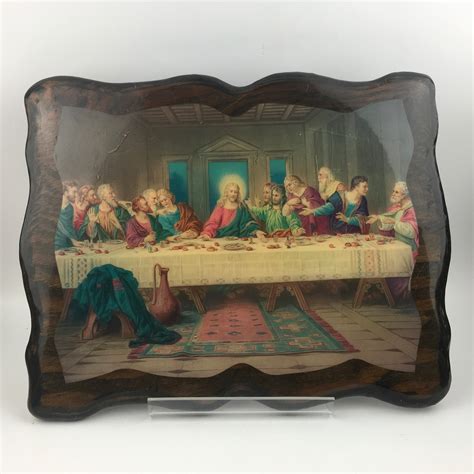 Vintage The Last Supper Litho Print 1930s Brunozetti Last Etsy