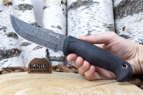 Купить нож "Рыбак-2" AUS-8 Elastron Stonewash от ПП Кизляр