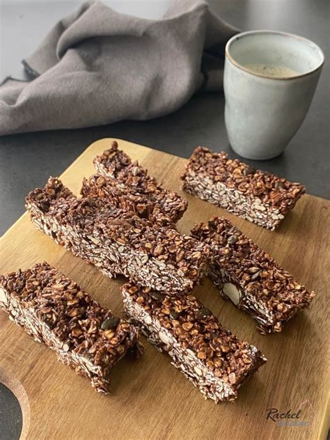 Barres de céréales au chocolat sans cuisson Rachel Cuisine