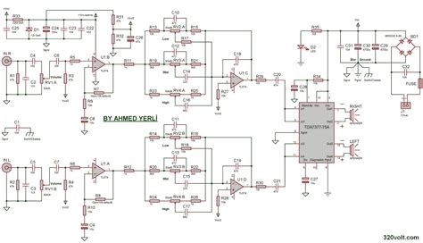 Tda7377 Tone Controlled Stereo Amplifier Project