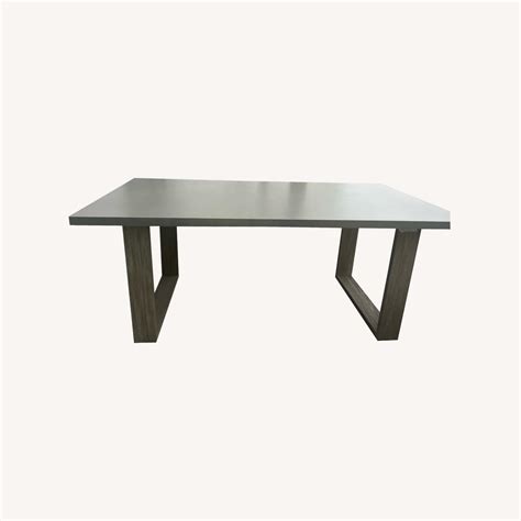 West Elm Portside Outdoor Concrete Dining Table Aptdeco