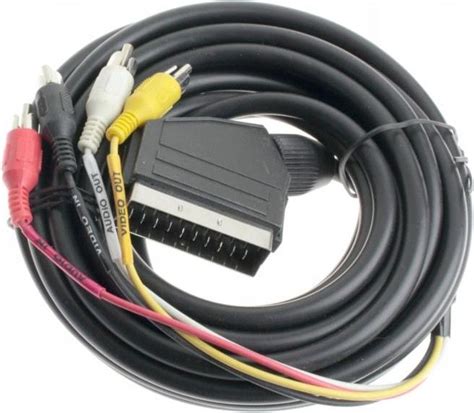 LEXTON KABEL SCART EURO 4 RCA CINCH 3 M PEJ13A Opinie I Ceny Na