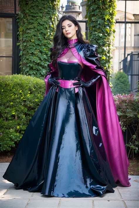 Langerie Dress Cloak Cape Satin Leather Pvc Latex