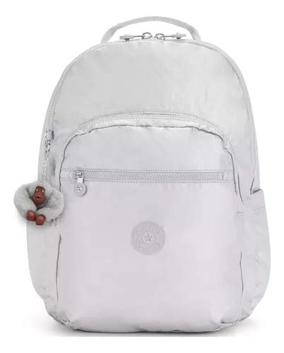 Kipling Mochila Seoul Grande Plateada Nueva Original Env O Gratis