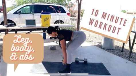 10 Minute At Home Legs Booty And Abs Workout Minimal Or No Equipment