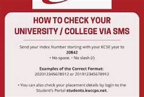 KUCCPS admission letters for placements 2023/2024,How to download.